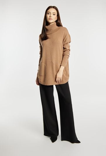 Sweter damski z golfem