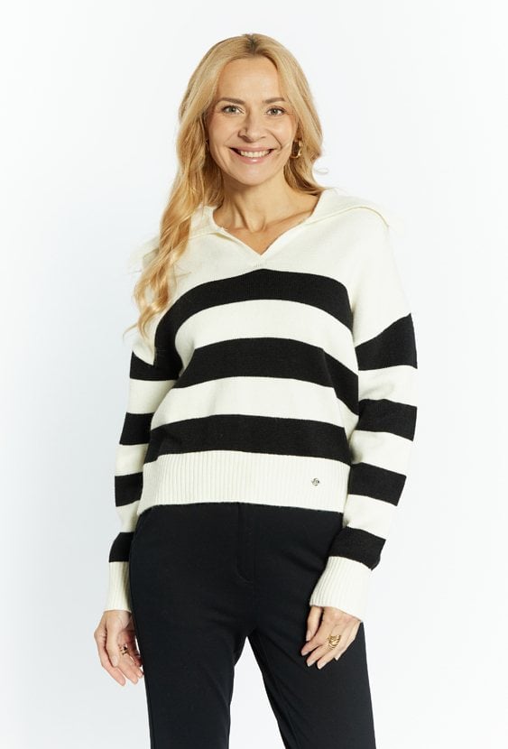 Sweter damski w paski