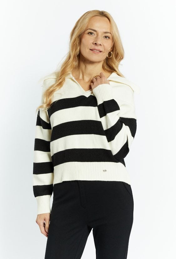 Sweter damski w paski