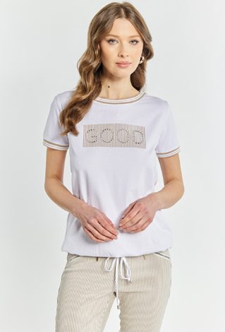T-shirt damski z napisem