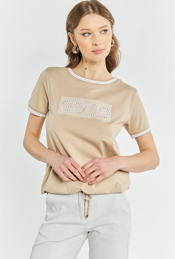 T-shirt damski z napisem