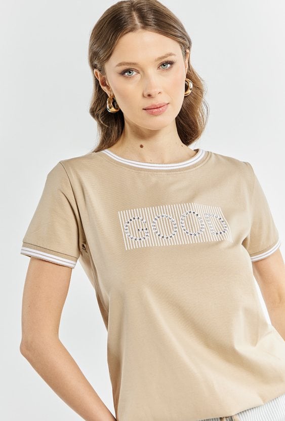 T-shirt damski z napisem