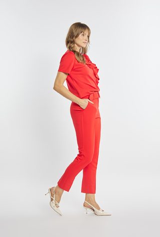 Eleganckie spodnie z paskiem