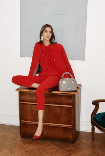 Eleganckie spodnie z paskiem