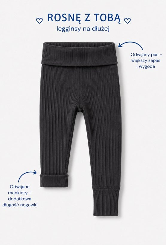 Legginsy niemowlęce z regulacją długości Grow With Me