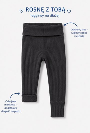 Legginsy niemowlęce z regulacją długości Grow With Me