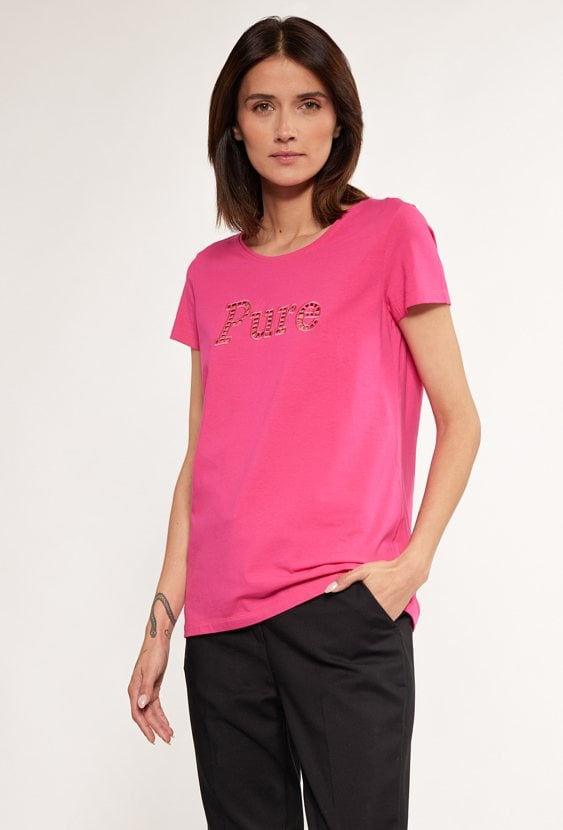 T-shirt damski z napisem