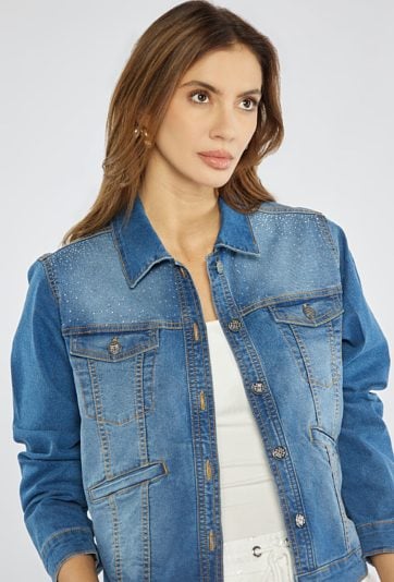 Jeansowa kurtka damska