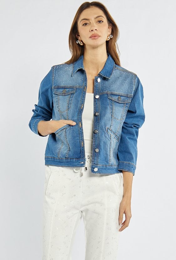 Jeansowa kurtka damska