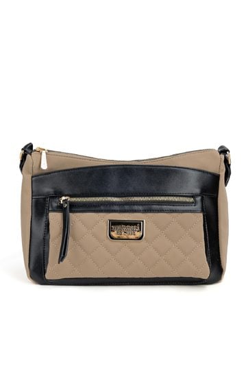 Torba damska z pikowaną kieszonką