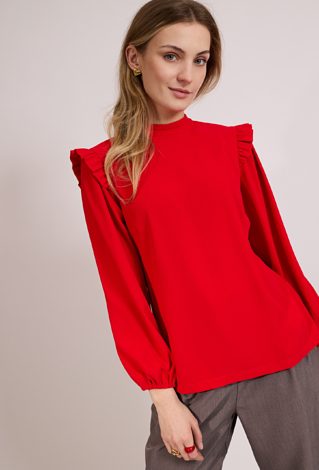 Elegancka bluzka z falbankami
