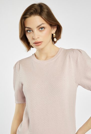 Sweter z bufiastymi rękawami