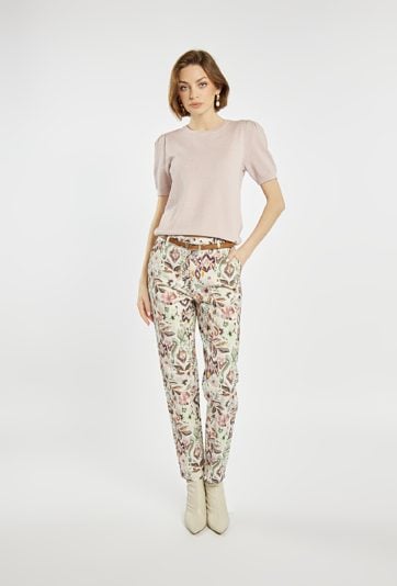 Sweter z bufiastymi rękawami