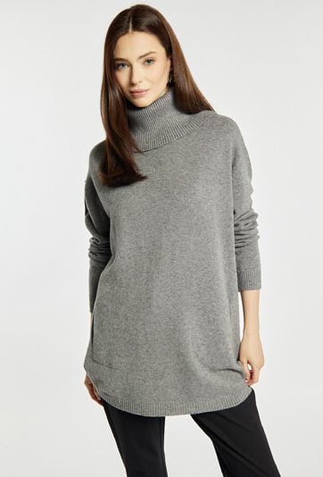 Sweter damski z golfem