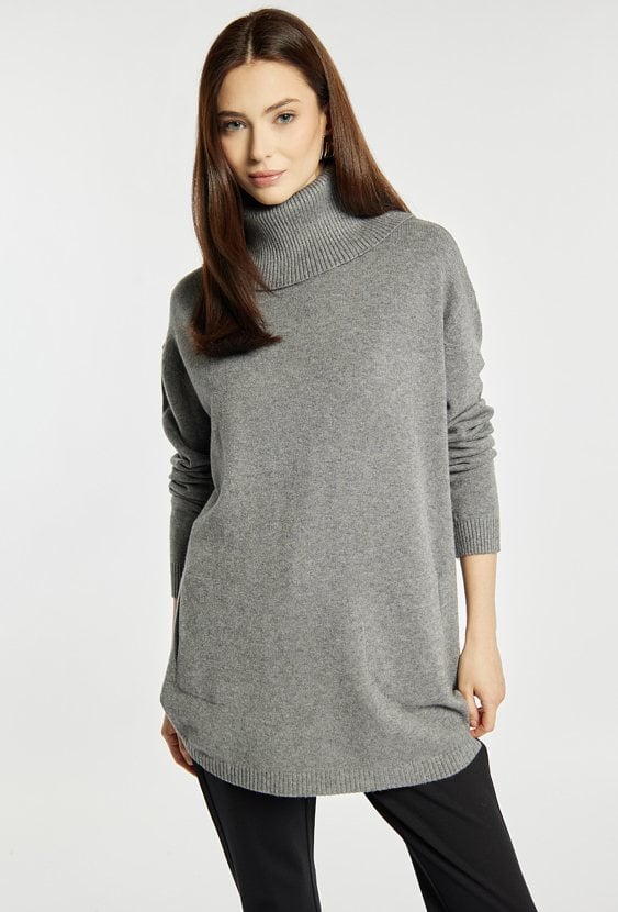 Sweter damski z golfem