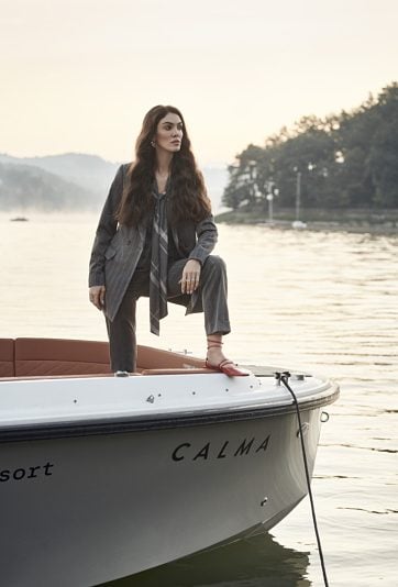 Dłuższa marynarka damska