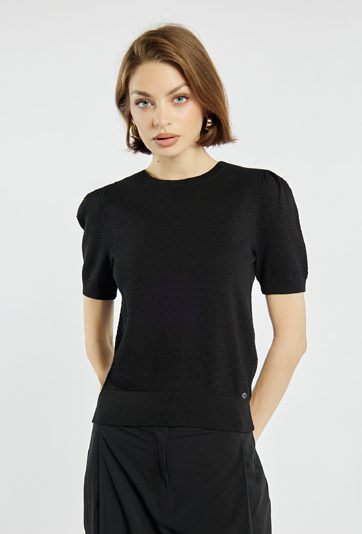 Sweter z bufiastymi rękawami