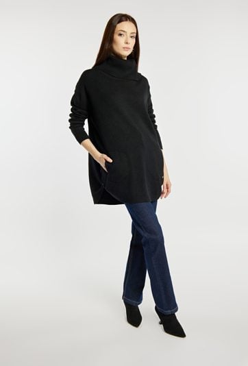 Sweter damski z golfem