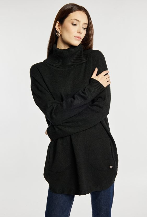 Sweter damski z golfem