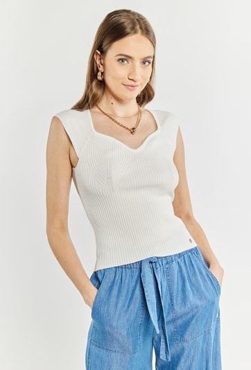 Sweter damski z krótkim rękawem