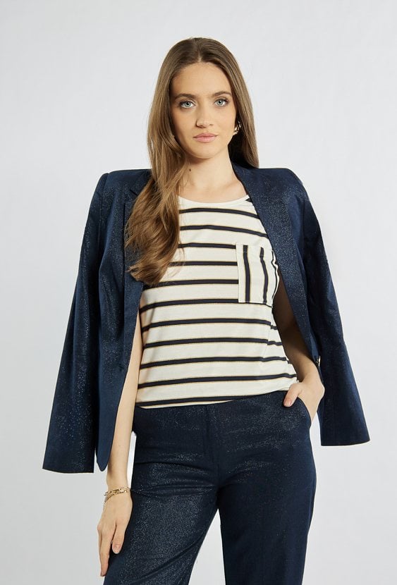 T-shirt damski w paski