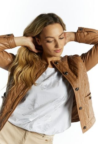 Pikowana kurtka damska