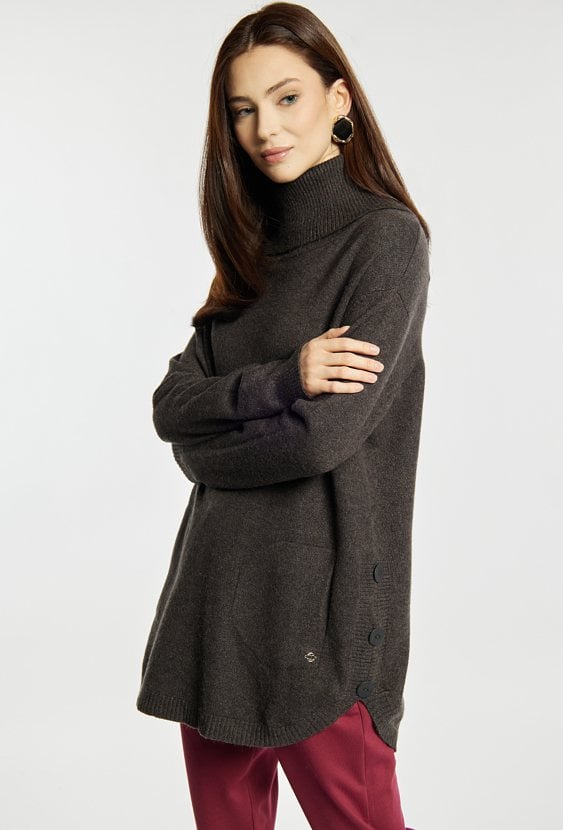 Sweter damski z golfem