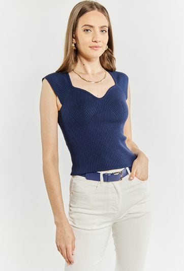 Sweter damski z krótkim rękawem