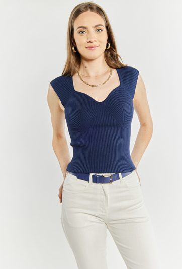 Sweter damski z krótkim rękawem