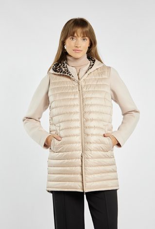 Dwustronna kamizelka z kapturem