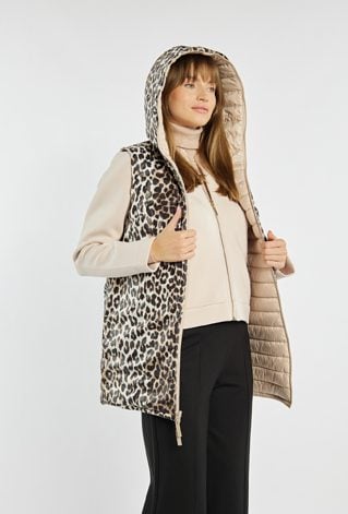 Dwustronna kamizelka z kapturem