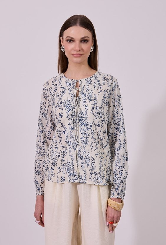 Wzorzysta bluzka damska