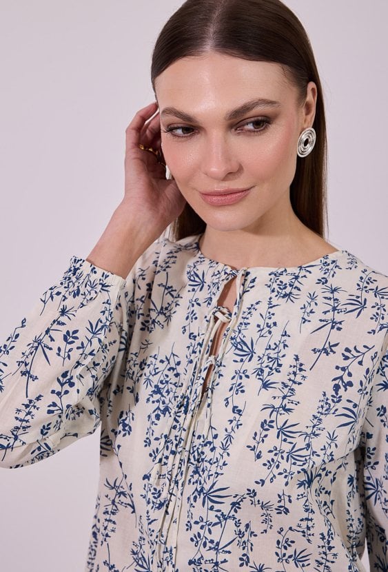 Wzorzysta bluzka damska