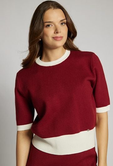 Sweter damski na krótki rękaw