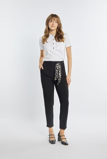 Eleganckie spodnie z chustą