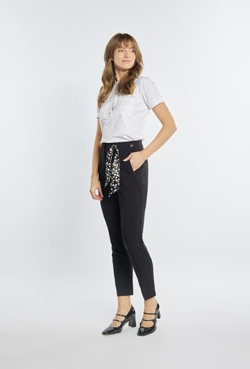 Eleganckie spodnie z chustą