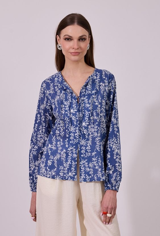 Wzorzysta bluzka damska