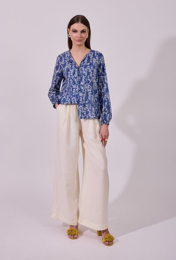 Wzorzysta bluzka damska