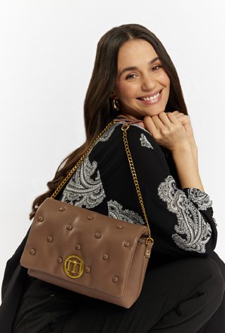 Torba damska z ozdobnymi przyszyciem