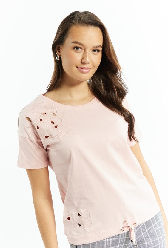 T-shirt dzianinowy z krótkim rękawem