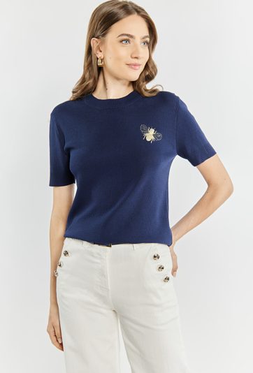 Sweter z krótkim rękawem
