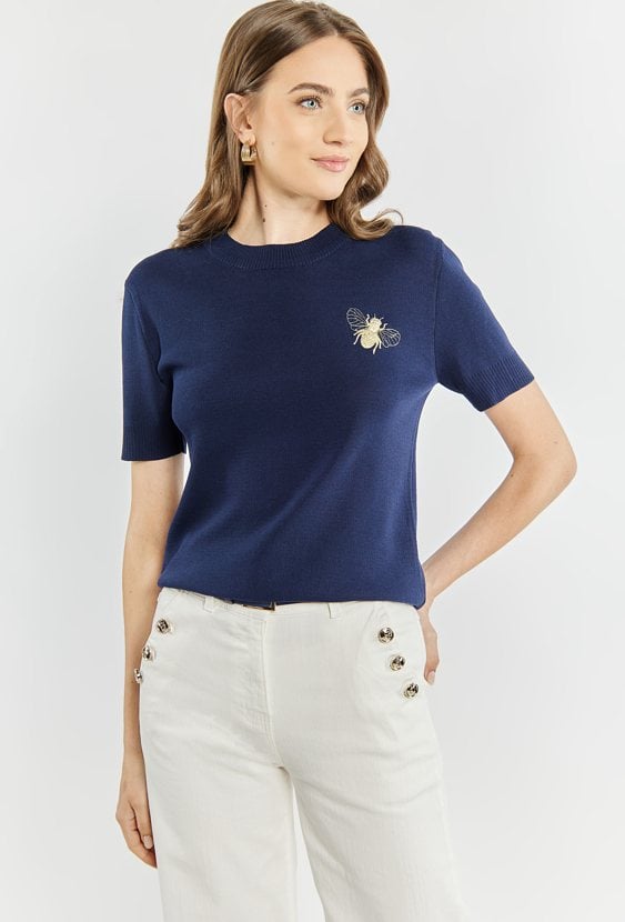 Sweter z krótkim rękawem