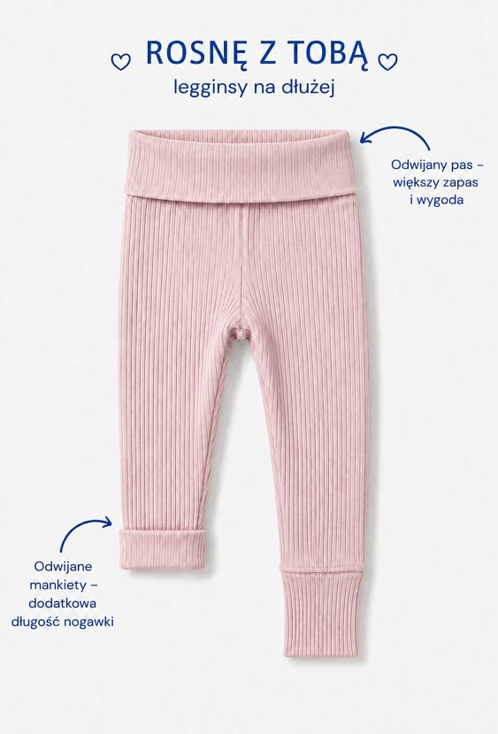 Legginsy dla maluszka dziewczęce