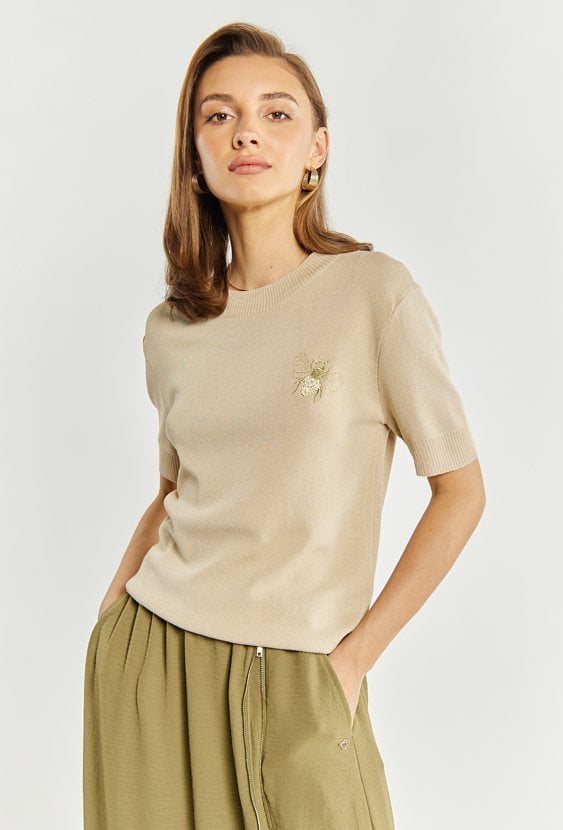 Sweter z krótkim rękawem