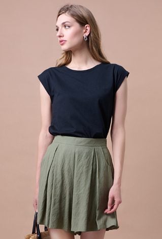 Szorty z szeroką nogawką