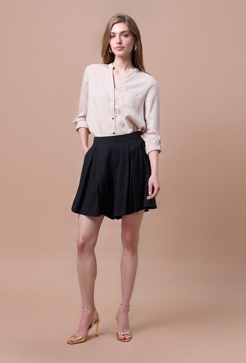 Szorty z szeroką nogawką