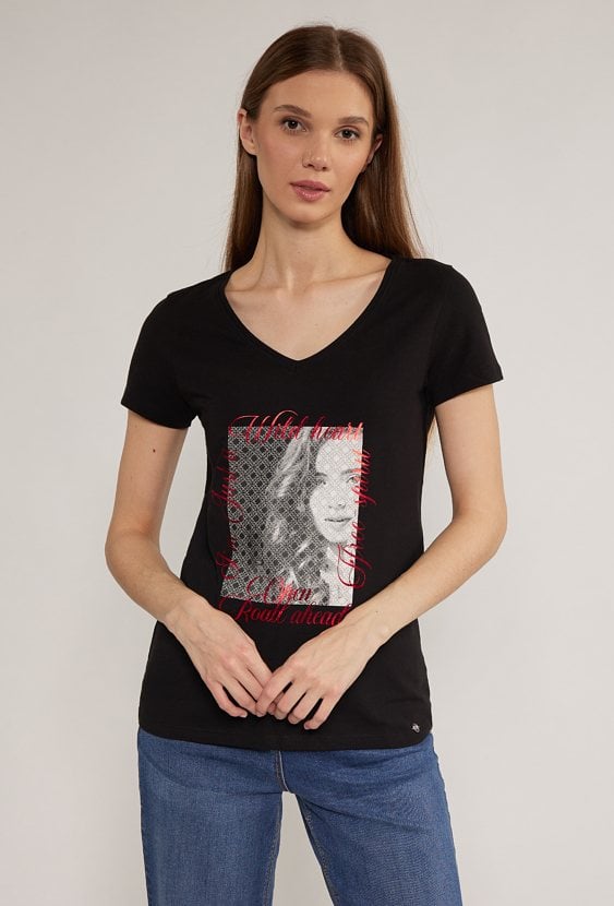 T-shirt damski z nadrukiem