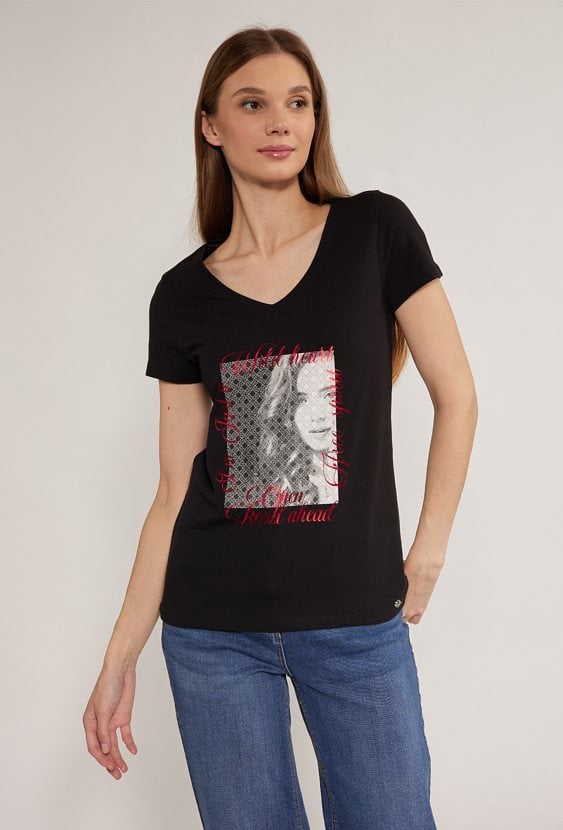 T-shirt damski z nadrukiem