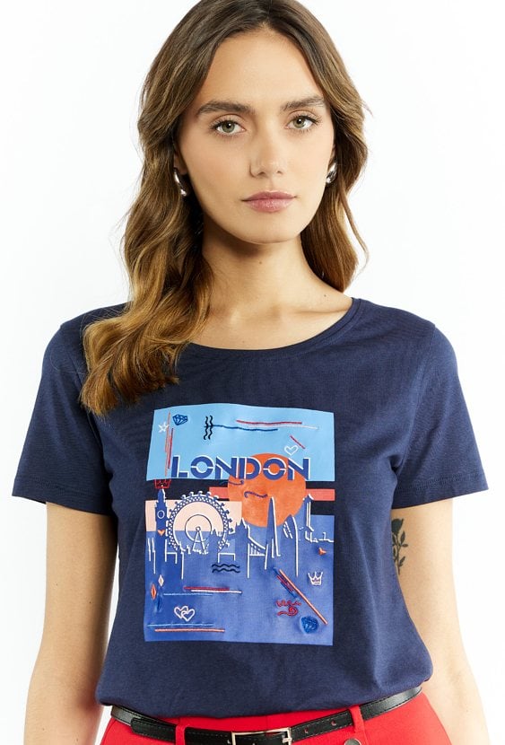 T-shirt damski z nadrukiem