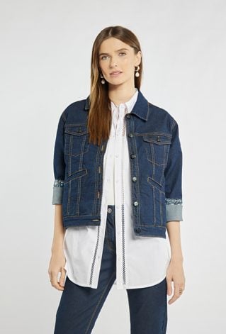 Jeansowa kurtka damska